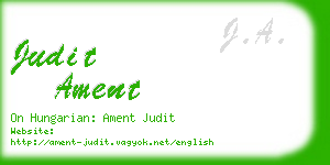 judit ament business card